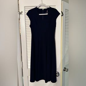 tommy hilfiger midi navy dress